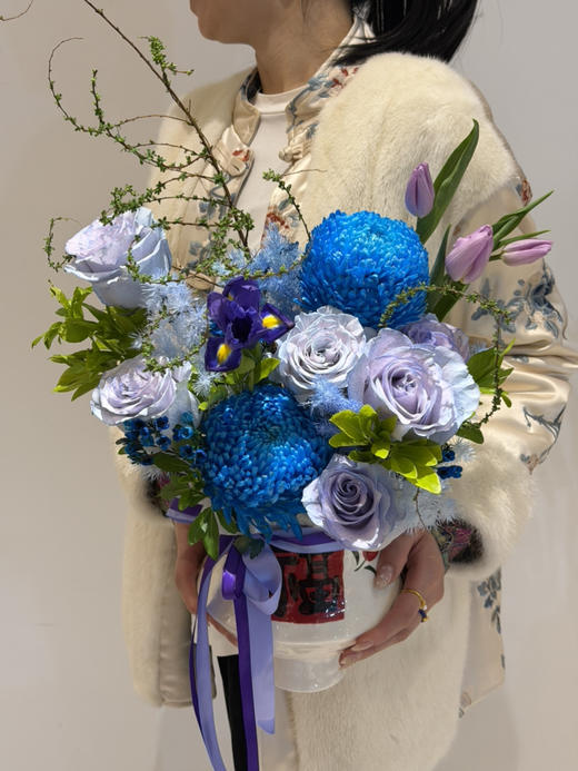 花开富贵瓶插花（带花瓶） 商品图0