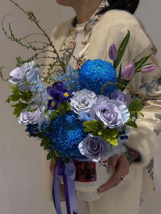 花开富贵瓶插花（带花瓶） 商品图1