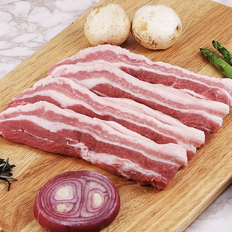 黑猪肉五花肉烧烤用500g흑돼지고기 삼겹살 구이용