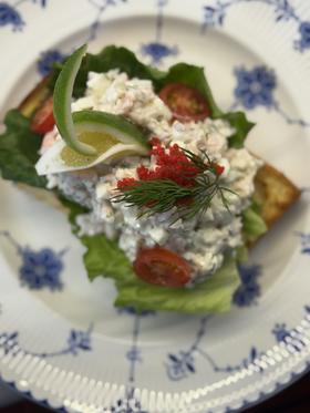 北欧甜虾配黄油吐司  Swedish Skagen With Buttered Toast