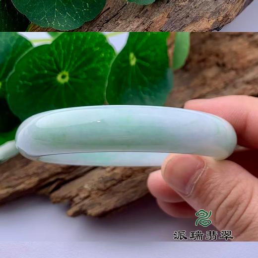 派瑞翡翠 翡翠手镯 糯种 绿色 商品图2