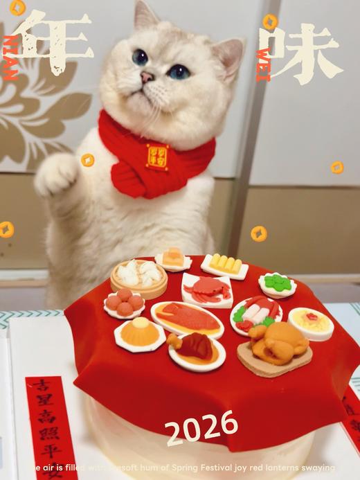 【下架】🧨2026新年「开年饭·团圆糕」新年小聚生日糕（附图6寸·提前3小时预订） 商品图0