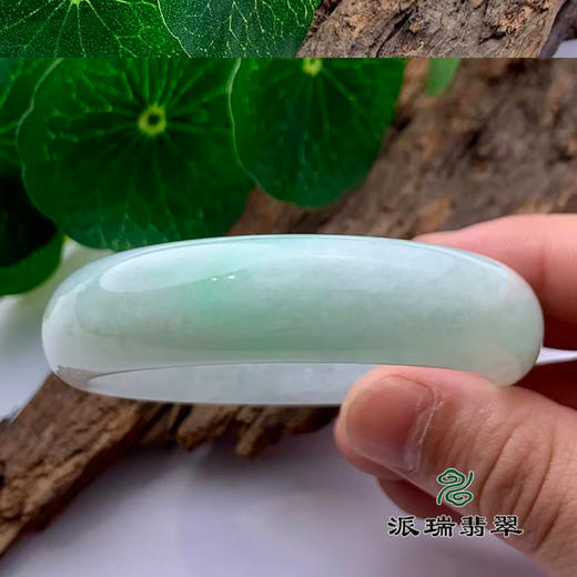 派瑞翡翠 翡翠手镯 糯种 绿色 商品图2