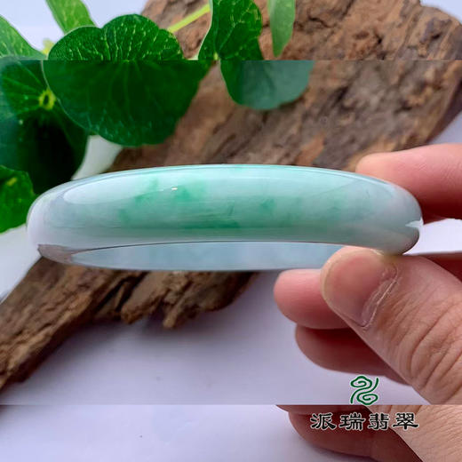 派瑞翡翠 翡翠手镯 糯种 绿色 商品图2