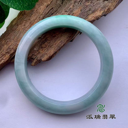 派瑞翡翠 翡翠手镯 糯种 绿色 商品图1