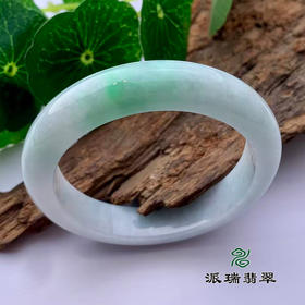 派瑞翡翠 翡翠手镯 糯种 绿色