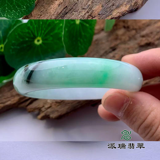 派瑞翡翠 翡翠手镯 糯种 绿色 商品图2