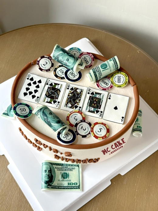 扑克牌 牌桌蛋糕 商品图0