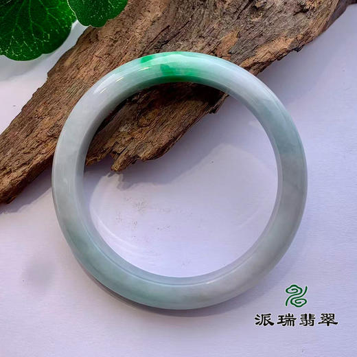 派瑞翡翠 翡翠手镯 糯种 绿色 商品图1