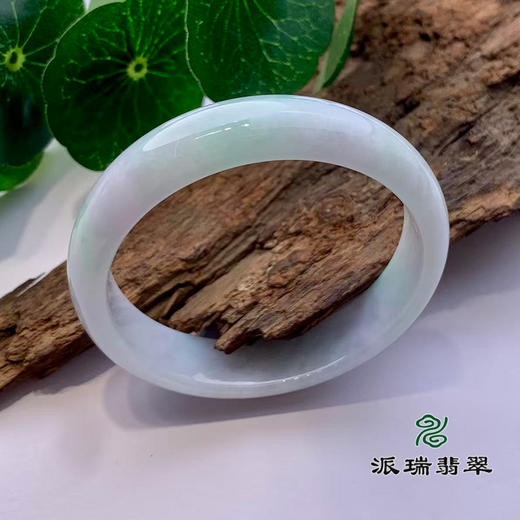 派瑞翡翠 翡翠手镯 糯种 绿色 商品图0