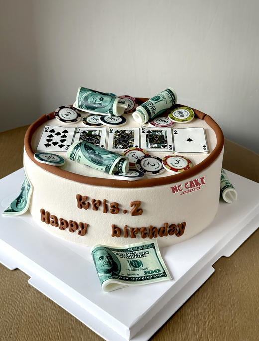 扑克牌 牌桌蛋糕 商品图1