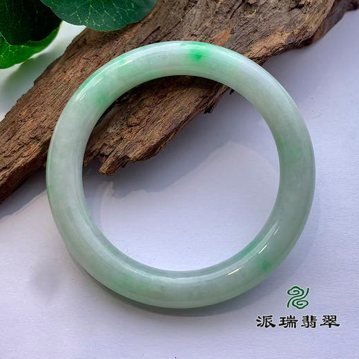 派瑞翡翠 翡翠手镯 糯种 绿色 商品图2