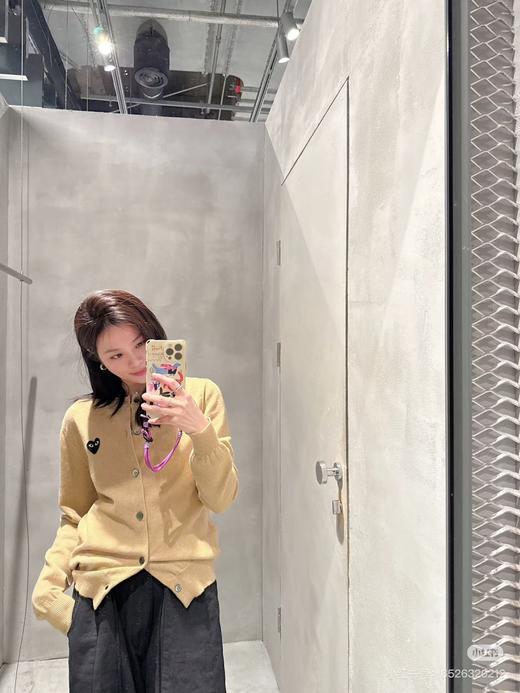 川久保龄PLAY刺绣爱心全羊毛针织衫开衫长袖外套 超经典 商品图2