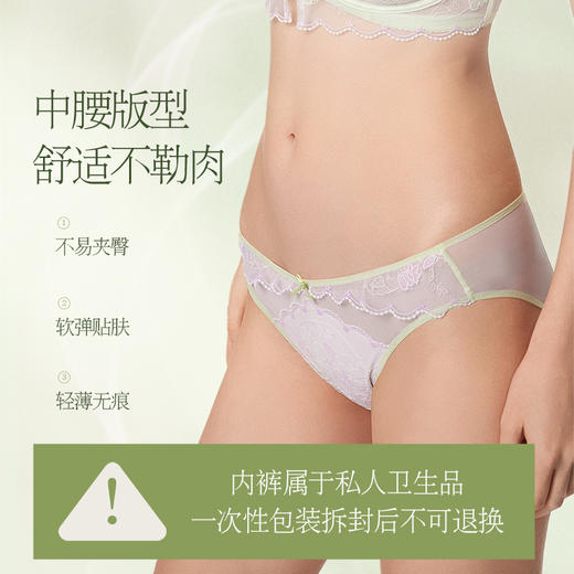 奶糖派莫奈花园配套内裤全棉女胖mm大码 商品图4