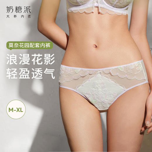 奶糖派莫奈花园配套内裤全棉女胖mm大码 商品图0