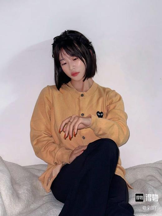 川久保龄PLAY刺绣爱心全羊毛针织衫开衫长袖外套 超经典 商品图12