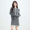 VogoPetite100%山羊绒 气质时尚通勤卷边A字短半身裙 BP142F1802 商品缩略图2