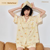 奶糖派黄油小熊联名睡衣女春季可爱瞌睡熊家居服套装2026新款 商品缩略图0