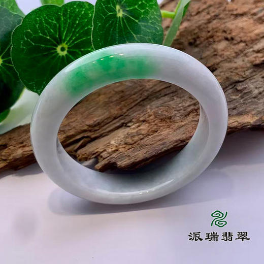 派瑞翡翠 翡翠手镯 糯种 绿色 商品图0