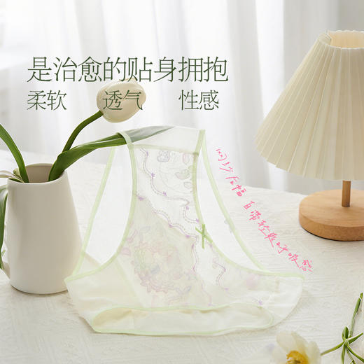 奶糖派莫奈花园配套内裤全棉女胖mm大码 商品图2