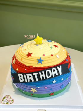 彩虹星球/球形蛋糕【注意重色素】