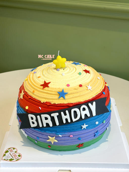 彩虹星球/球形蛋糕【注意重色素】 商品图0