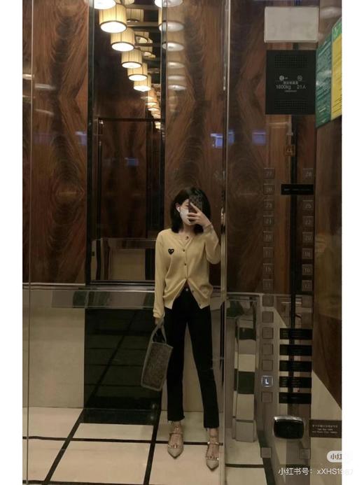 川久保龄PLAY刺绣爱心全羊毛针织衫开衫长袖外套 超经典 商品图8