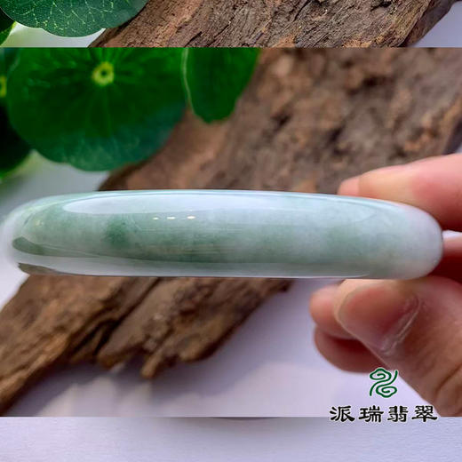 派瑞翡翠 翡翠手镯 糯种 绿色 商品图2