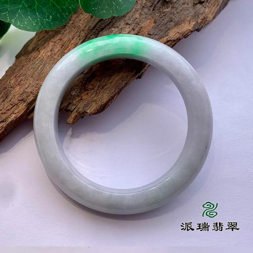 派瑞翡翠 翡翠手镯 糯种 绿色 商品图1