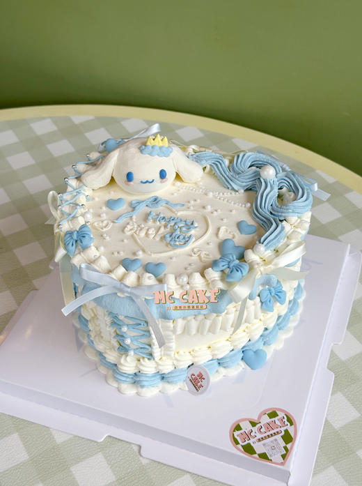 爱心桃裱花 玉桂狗蛋糕 商品图0