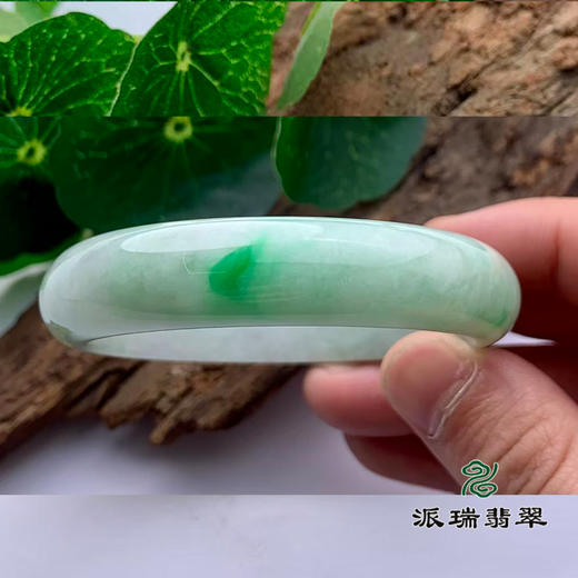 派瑞翡翠 翡翠手镯 糯种 绿色 商品图1