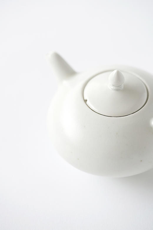 田中茂雄08白瓷｜算盤形茶壺 商品图1