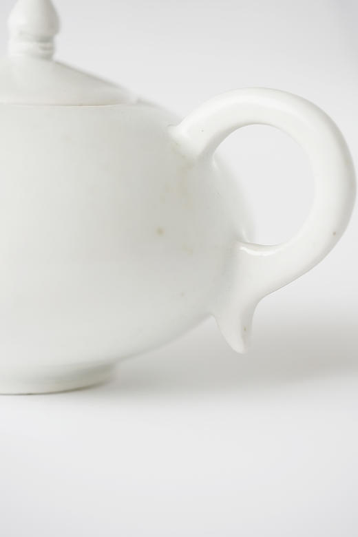 田中茂雄08白瓷｜算盤形茶壺 商品图4