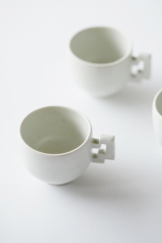 田中茂雄02白瓷鍵手杯 商品图3