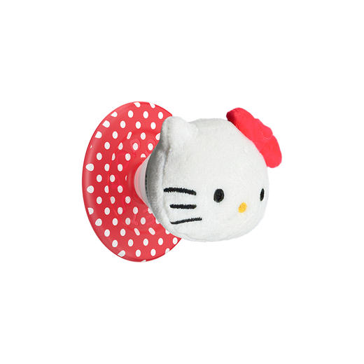 【Hello Kitty和朋友们】摸摸Hello Kitty·MagSafe圆啪嗒 泡泡骚 x Hello Kitty合作系列 MAGSAFE磁吸手机气囊支架 白色 波点 毛绒 商品图0