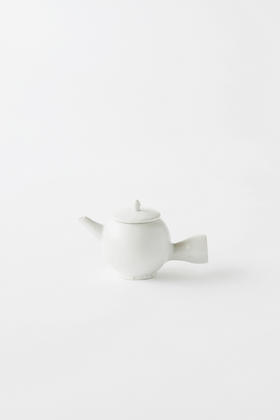 田中茂雄11白瓷｜棒手茶壺
