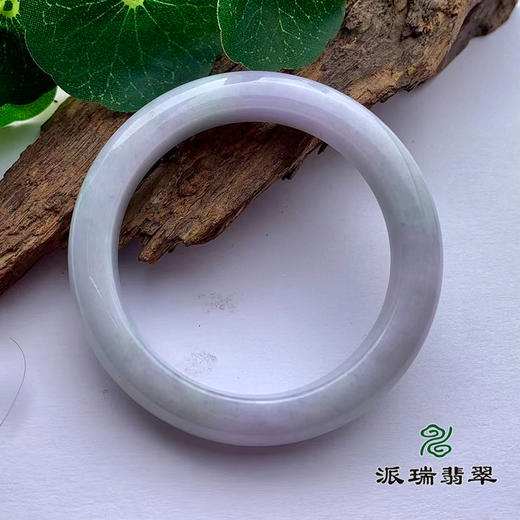 派瑞翡翠 翡翠手镯 糯种 绿色 紫色 商品图1