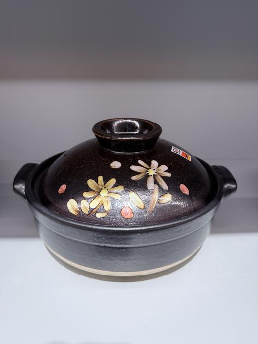 日本万古烧彩花9号陶锅汤锅2.9L 商品图1