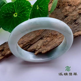 派瑞翡翠 翡翠手镯 糯种 绿色