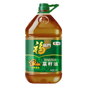 福临门家香味低芥酸浓香压榨菜籽油（5L+400ml）