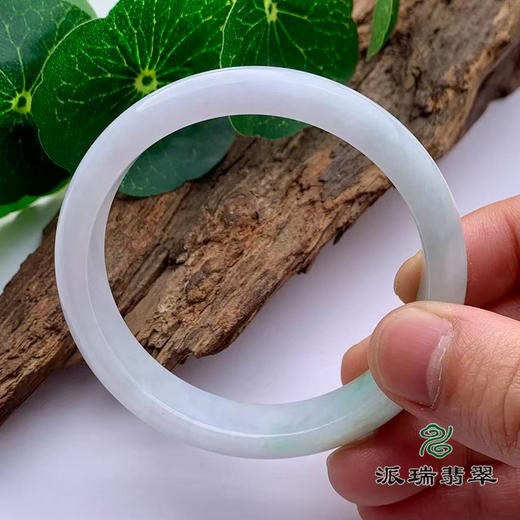 派瑞翡翠 翡翠手镯 糯种 绿色 商品图3