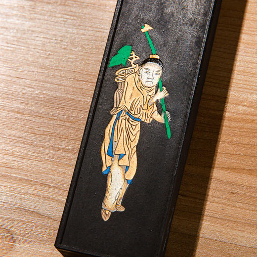 70年代上海墨厂制“黟川點漆”松烟老墨(二两，一锭） 商品图4