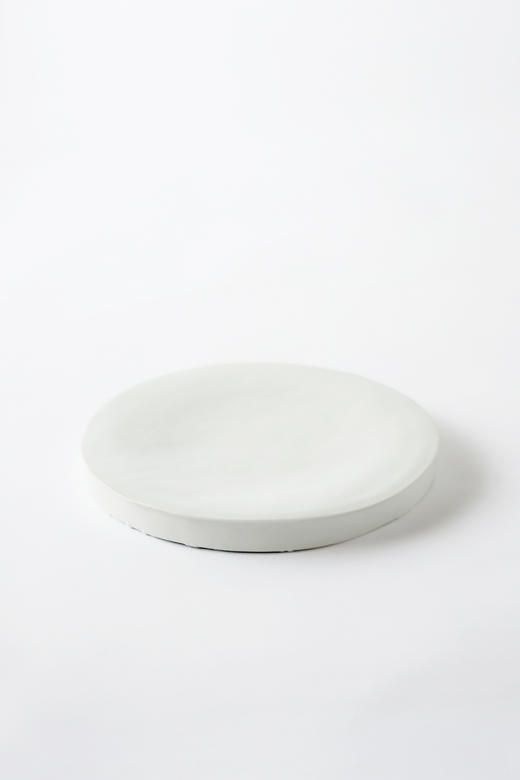 田中茂雄06白瓷｜9寸台皿 商品图0