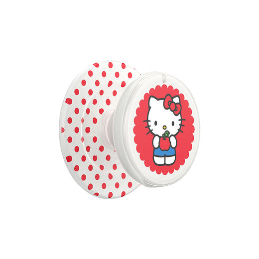 【Hello Kitty和朋友们】Hello Kitty随身镜·MagSafe圆啪嗒 泡泡骚 x Hello Kitty合作系列 MAGSAFE磁吸手机气囊支架 红白 波点 商品图0