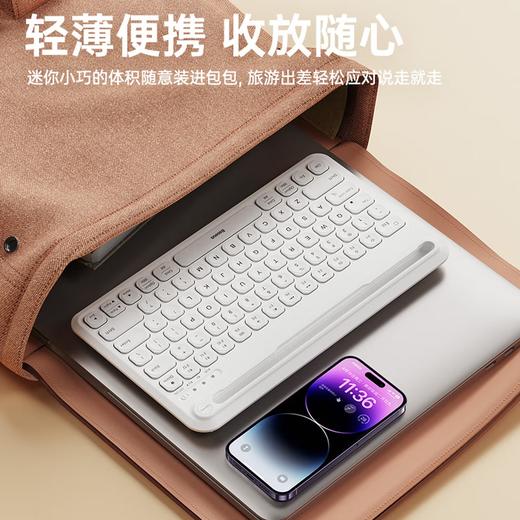 倍思（Baseus）K02超薄三模无线键盘 轻薄便携可充电带卡槽 BS-K02 商品图4