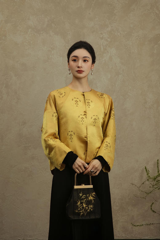 盛唐婧 |龙纹织金宋锦外套 商品图1