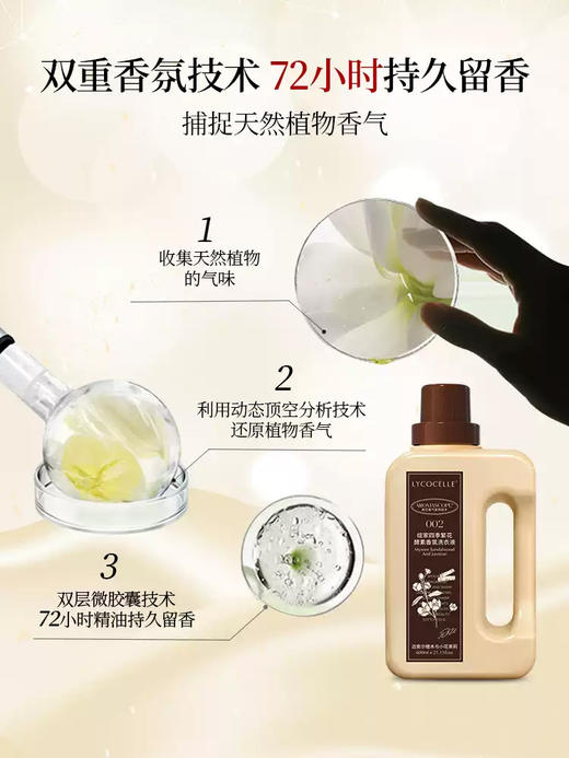 绽家四季繁花香氛洗衣液600ml（桂花与清酒） 商品图2