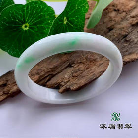 派瑞翡翠 翡翠手镯 糯种 绿色