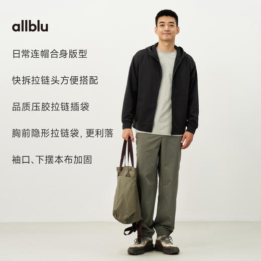 【春Vol.4】allblu男装“通勤休闲全场景”26春夏【糯感】针织尼龙连帽外套ZY 商品图2