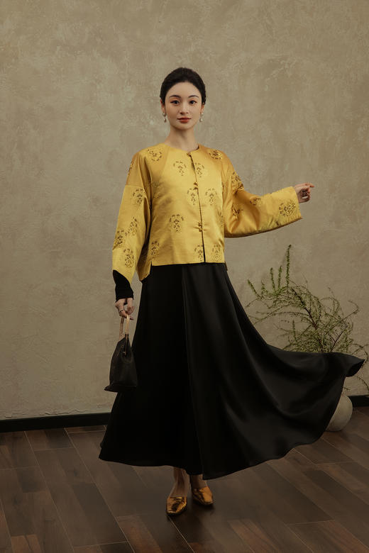 盛唐婧 |龙纹织金宋锦外套 商品图3